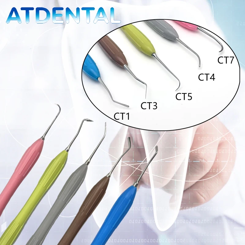 

3pcs Dental Resin Spatulas Set, Composite Instrument Kit for Silicone Resins Filler and Aesthetic Restoration