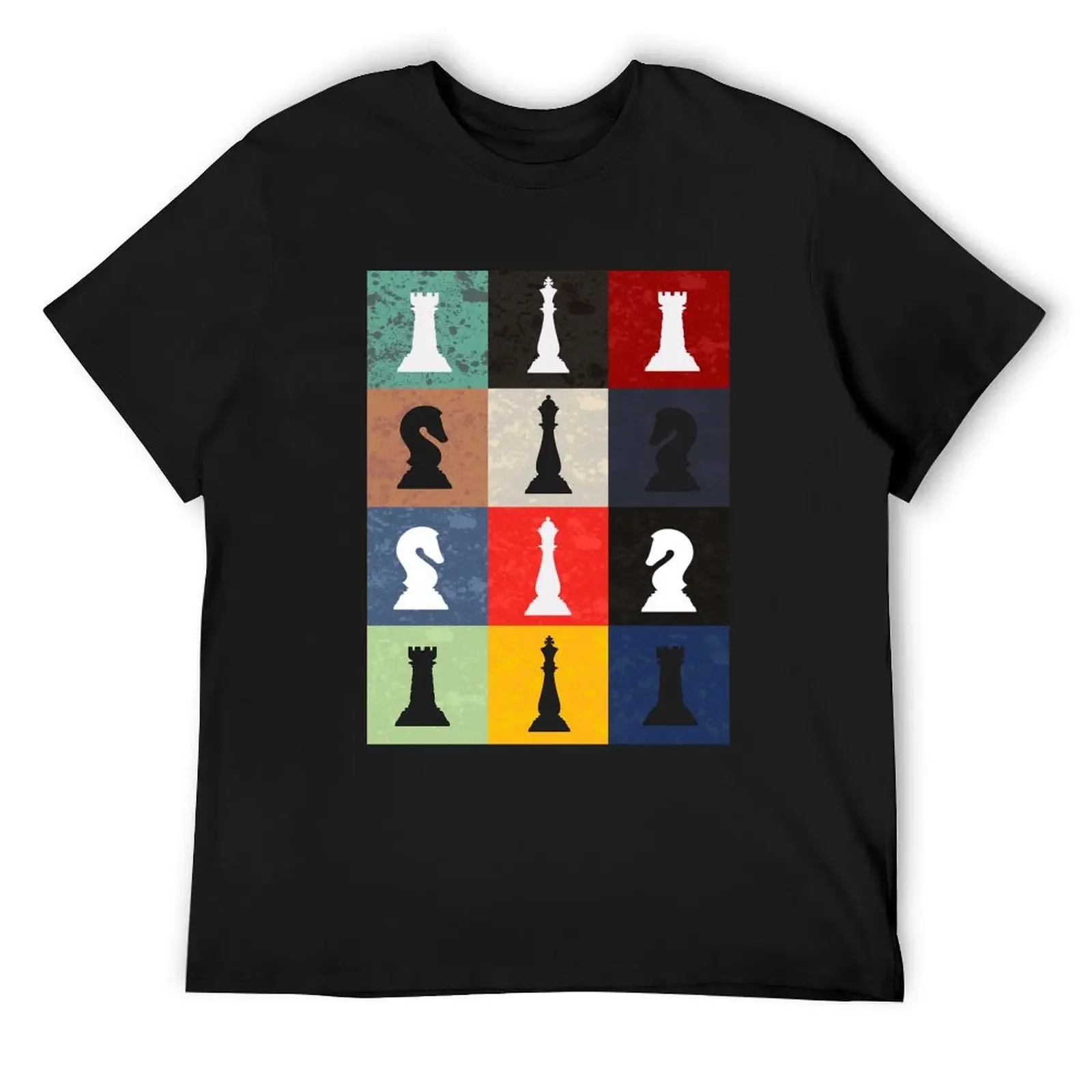 Retro Chess Player Grandmaster Strategy Board Game Gift T-Shirt vintage graphic tee blue archive t shirts for men graphic