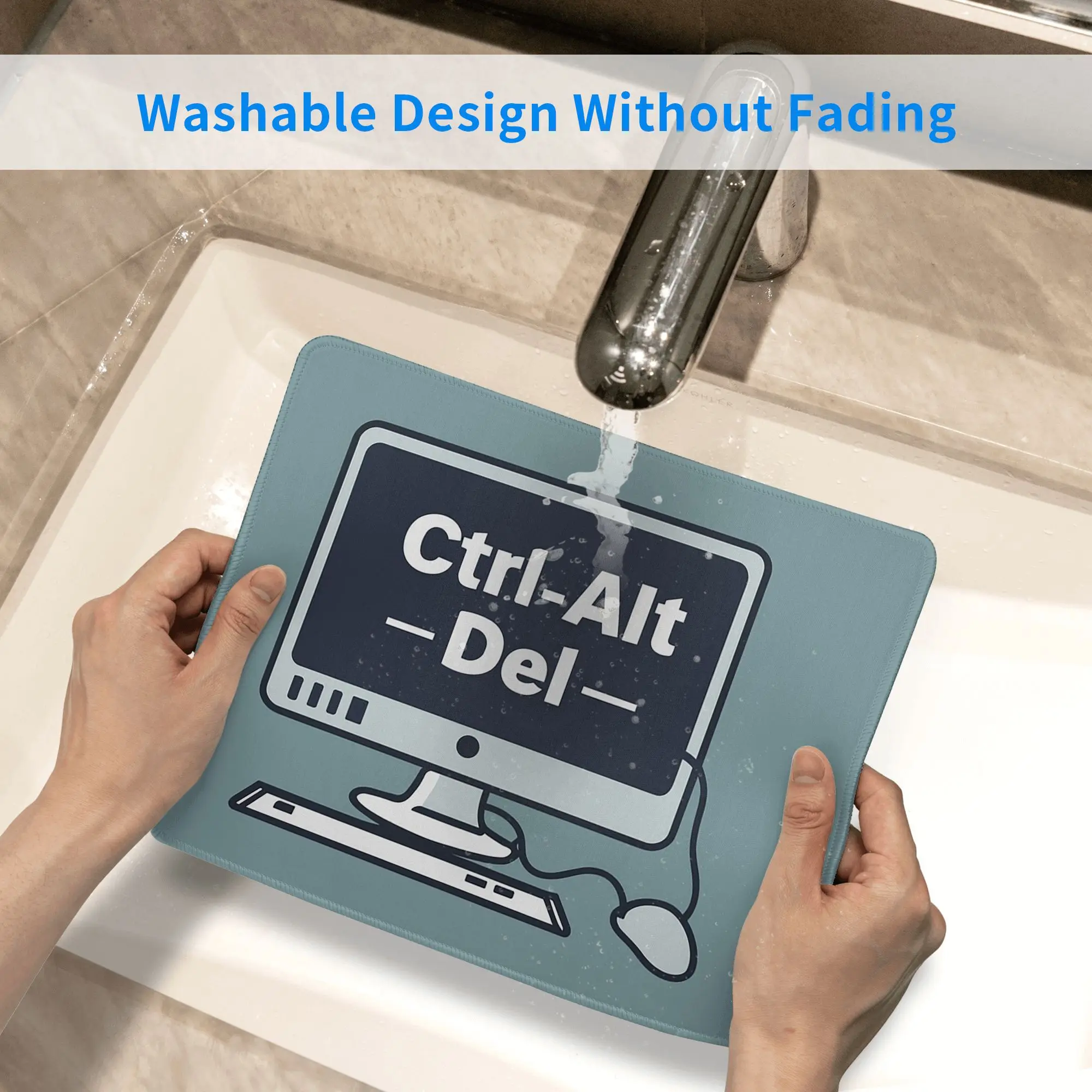 CTRL-ALT-DEL Коврик для мыши Компьютерная клавиатура Коврик для мыши Геймер ПК Ноутбук Настольный коврик Офисные аксессуары Настольные коврики