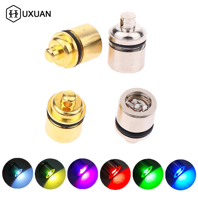 2Pcs Mini LED Light Key Chain Luminated Keyring Pendant Colorful Mini Electronic Light Keyring Flashlight Lamp Keychain