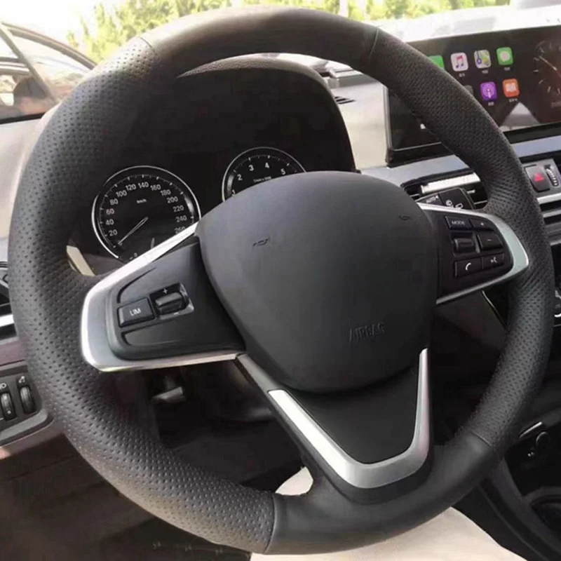

Car Steering Wheel Cover Braid Artificial Leather For BMW F45 F46 X1 F48 2015-2019 X2 F39 DIY Steering-Wheel Cover Wrap