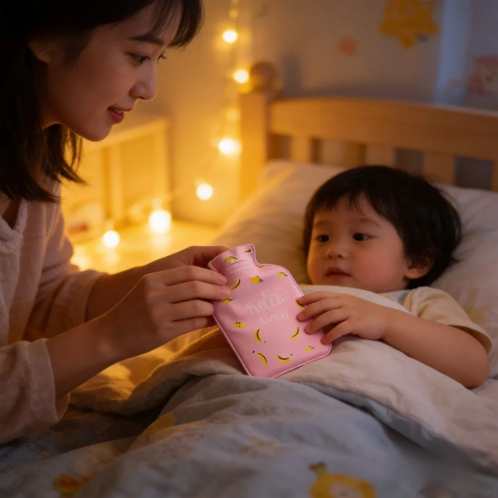 Lovely Cartoon Hand Warmer Mini Portable Explosion-proof Hot Water Injection Storage Bag Winter Reusable Pocket Feet Bags