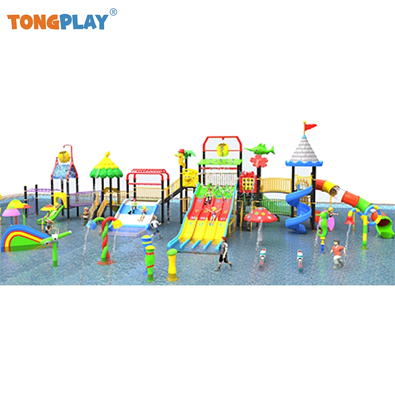 Water Playground Plastic Tunnel Cheap Amusement Park Swimming Pool Slide Water Slide Kids Fun Toys