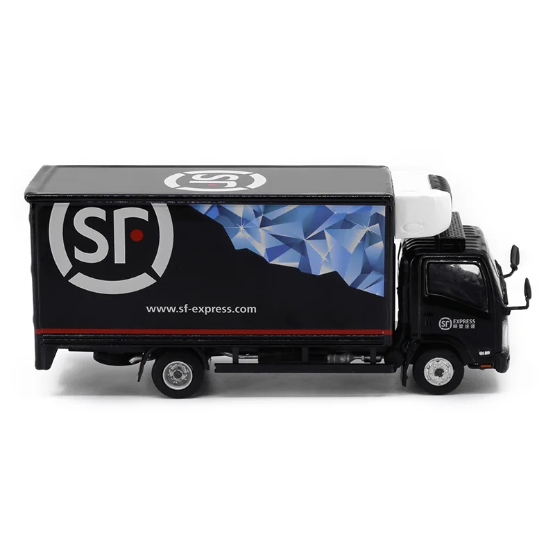 Tiny 1:64 Isu-zu N Series SF Express Free-zer Truck NO.85 Alloy Simulation Model Car