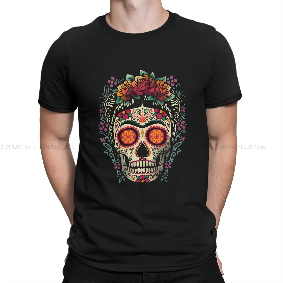 Frida Calavera Hip Hop T-Shirt Mexico czaszka rekreacyjna najnowsze rzeczy dla mężczyzn kobiet