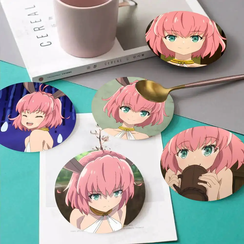 1pc Sylvie How Not To Summon A Demon Lord Wooden Coaster Colour Printing Cup Mat Home Desk Decoration Gifts