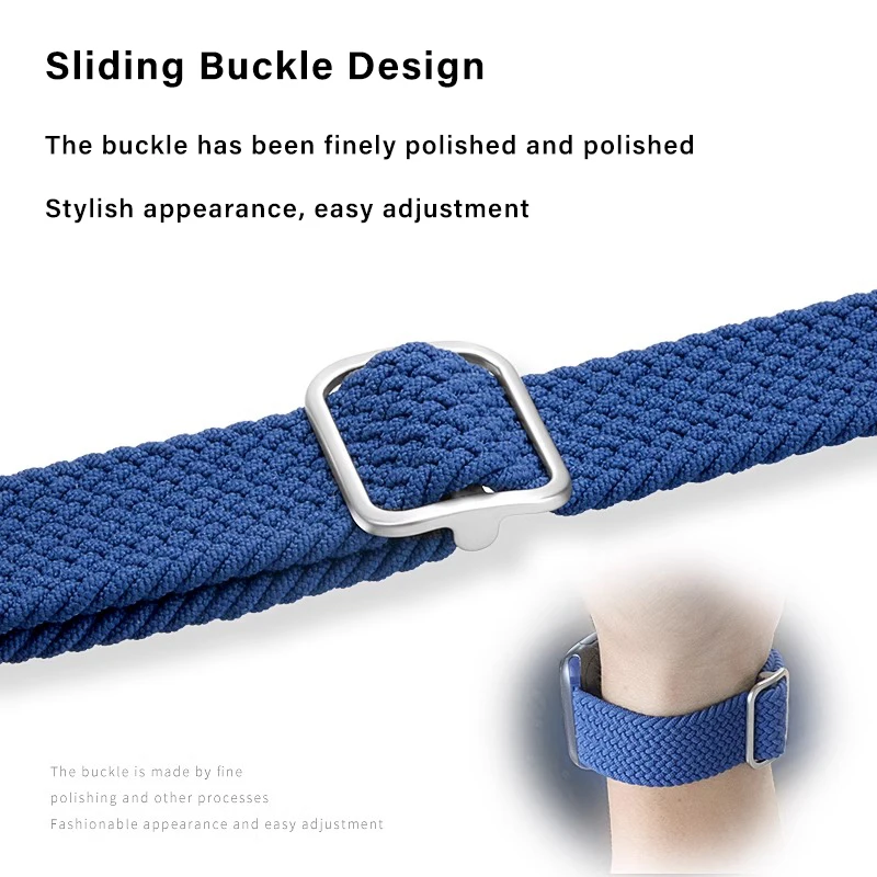 Correa trenzada para Apple Watch, pulsera de bucle elástico de 44mm, 40mm, 45mm, 41mm, 49mm, 38mm y 42mm, serie Iwatch Ultra 9 8 7 6 SE 5 3