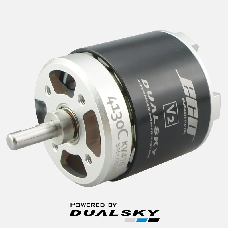 HOT Dualsky ECO4130C 290kv 375kv 470kv Fixed wing motor Applied to 90e-100e and double wings 70e including PM41BC PROP Mount