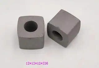 YG8 Tungsten Carbide 12*12*12mm,Power Feed Contact W12*L12*H12*ID6mm, Conductive Block 12x12x12mm for WEDM Machine