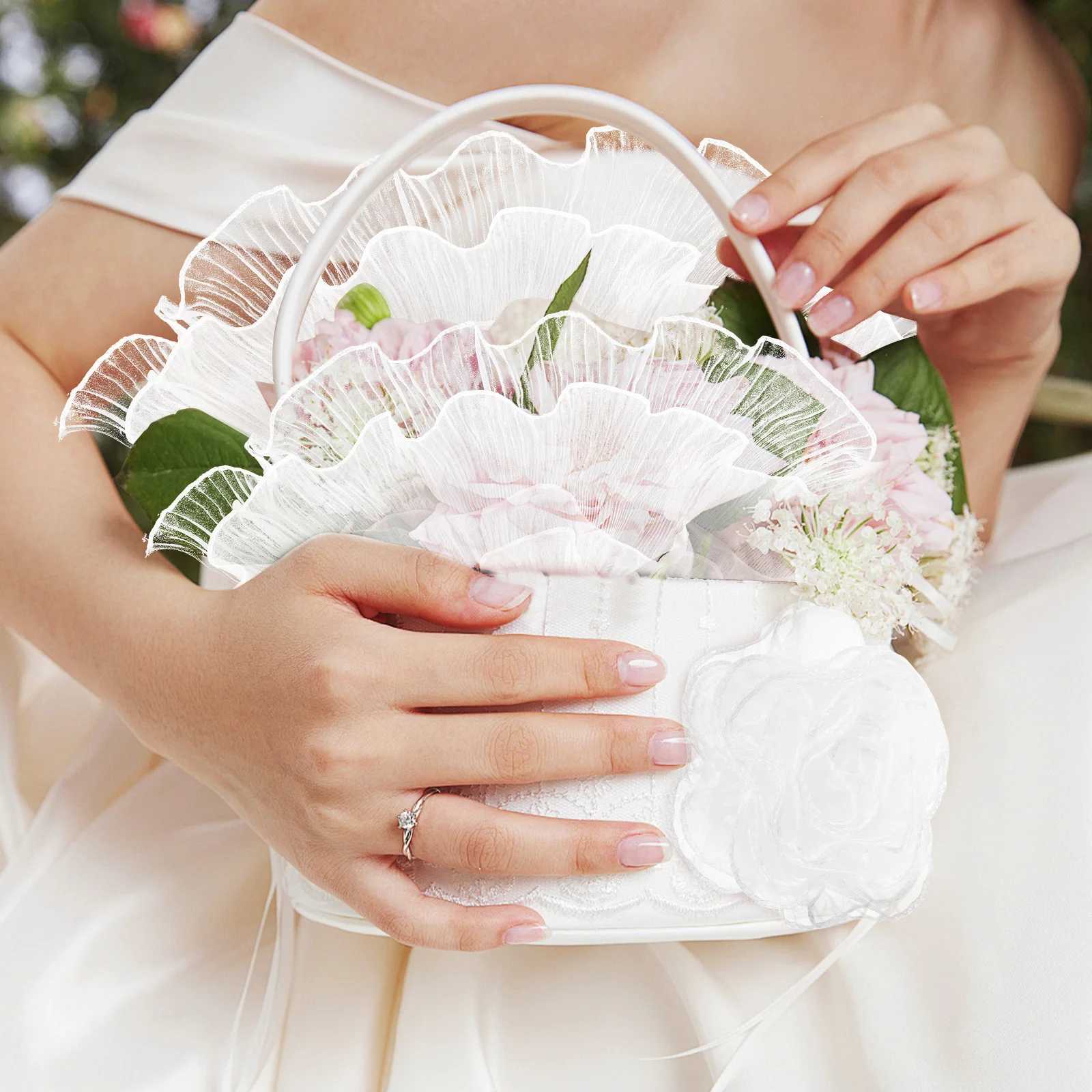 

100 Yards Pleated Ruffle Trim Ribbon Wave Edge Chiffon Fabric For Dress Sewing Craft Decoration Polyester Ruffle Trimming Party