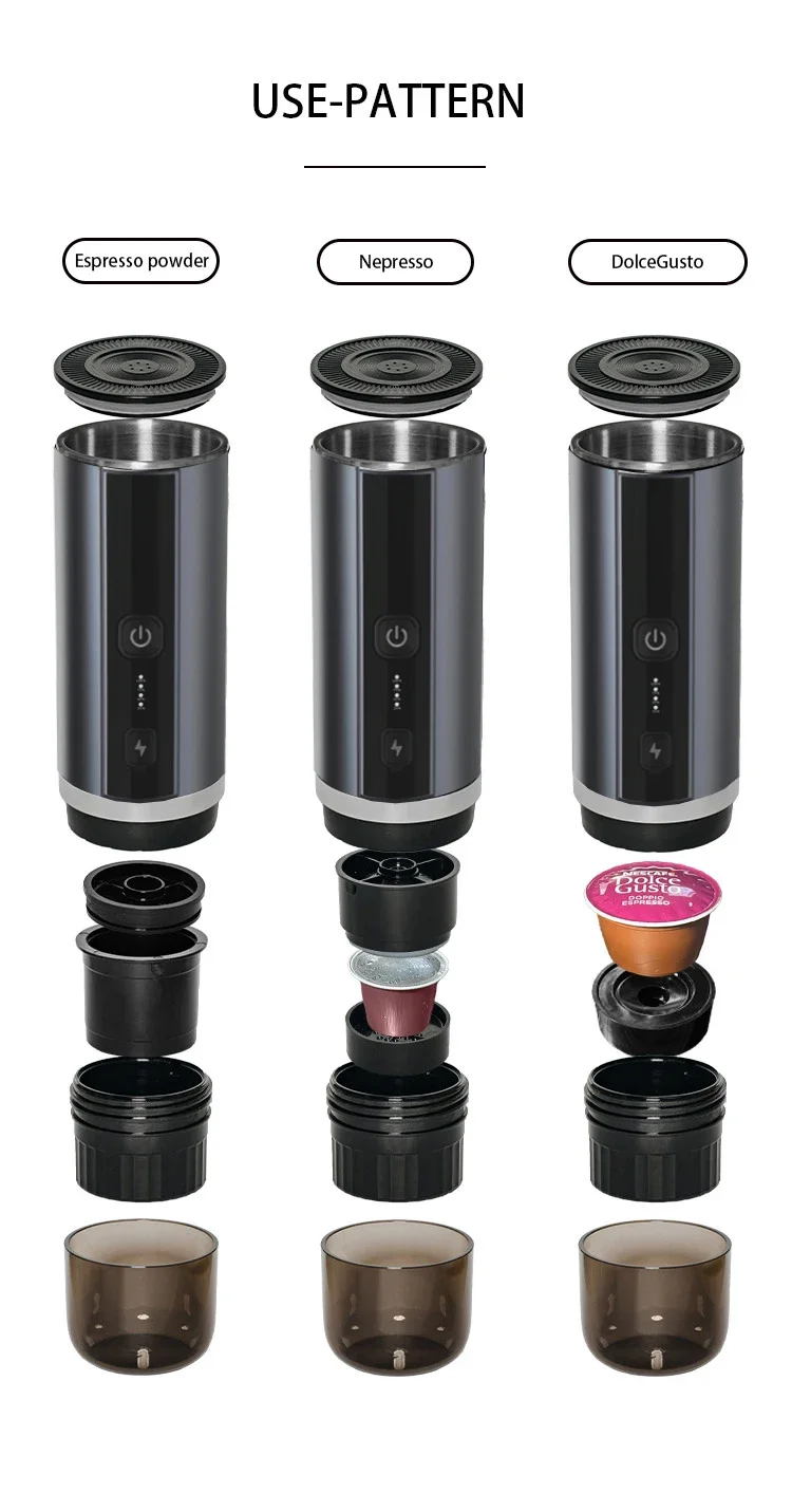 

Горячая Распродажа 2025 года, одноразовая чашка k 3 в 1, дорожная мини-эспрессо-машина, портативная кофеварка