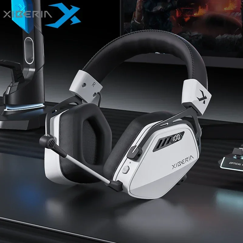

XIBERIA K03S Pro Беспроводные гарнитуры для геймеров 2,4 ГГц 4 режима 7,1 Hi-Fi игровые наушники с объемным звуком 2000 мАч аккумулятор с низкой задержкой IEM