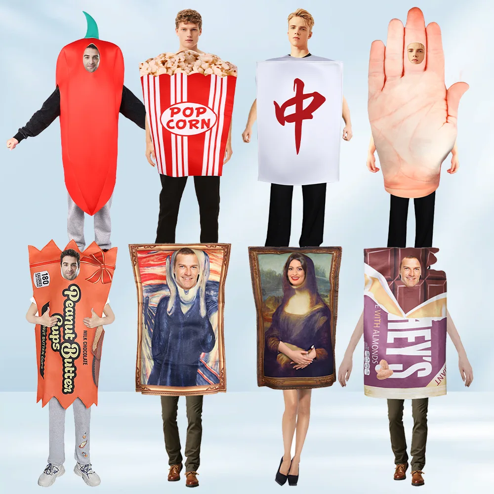 زي تنكري للأطفال منى a loween Par زي جداري ممتع مزحة زي أداء بذلة ملابس المسرح التقليدية للذقن...