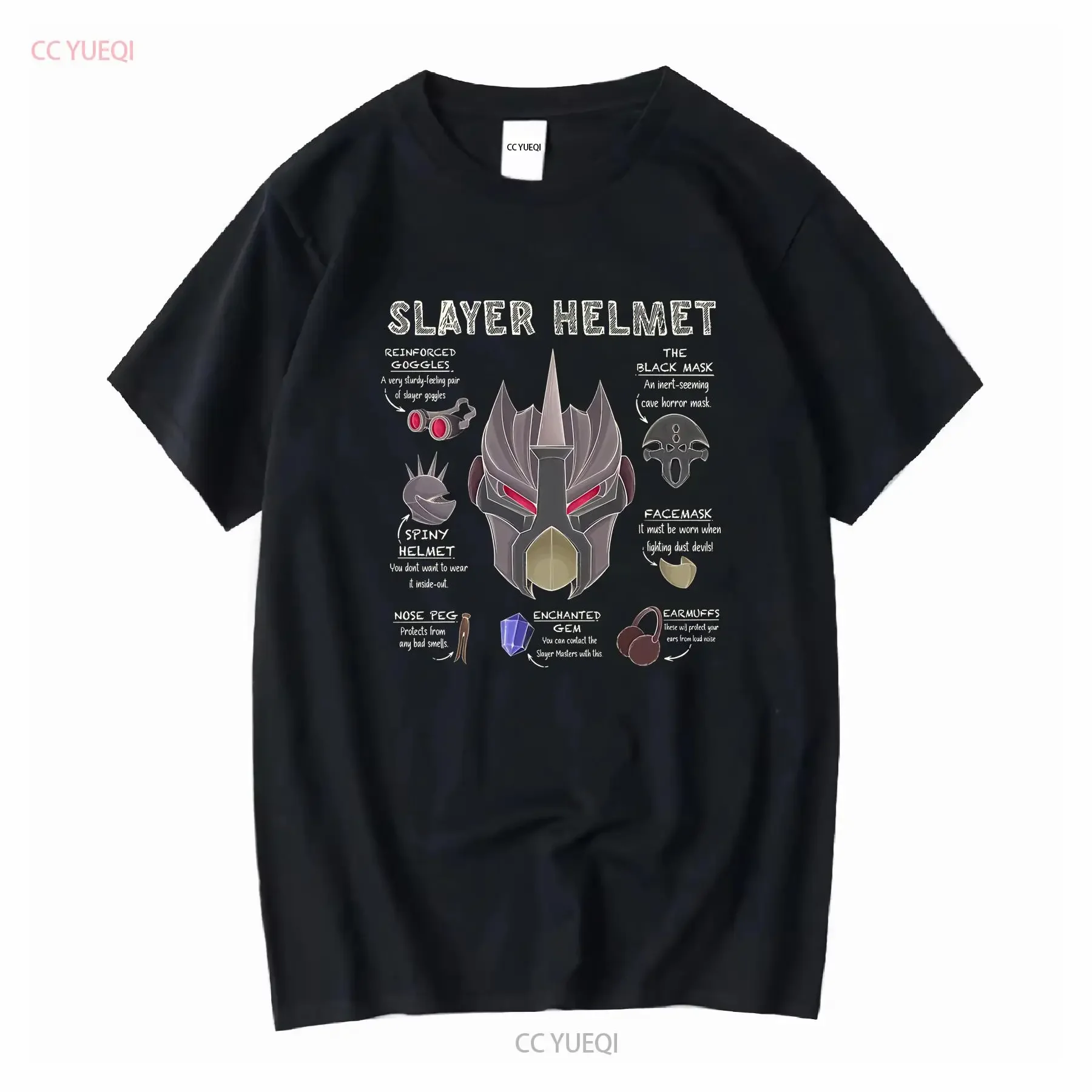 Slayer blueprint clássico t camisa osrs topo jogos moda homem mulher para ele mangas compridas ou curtas vintage lavado homme
