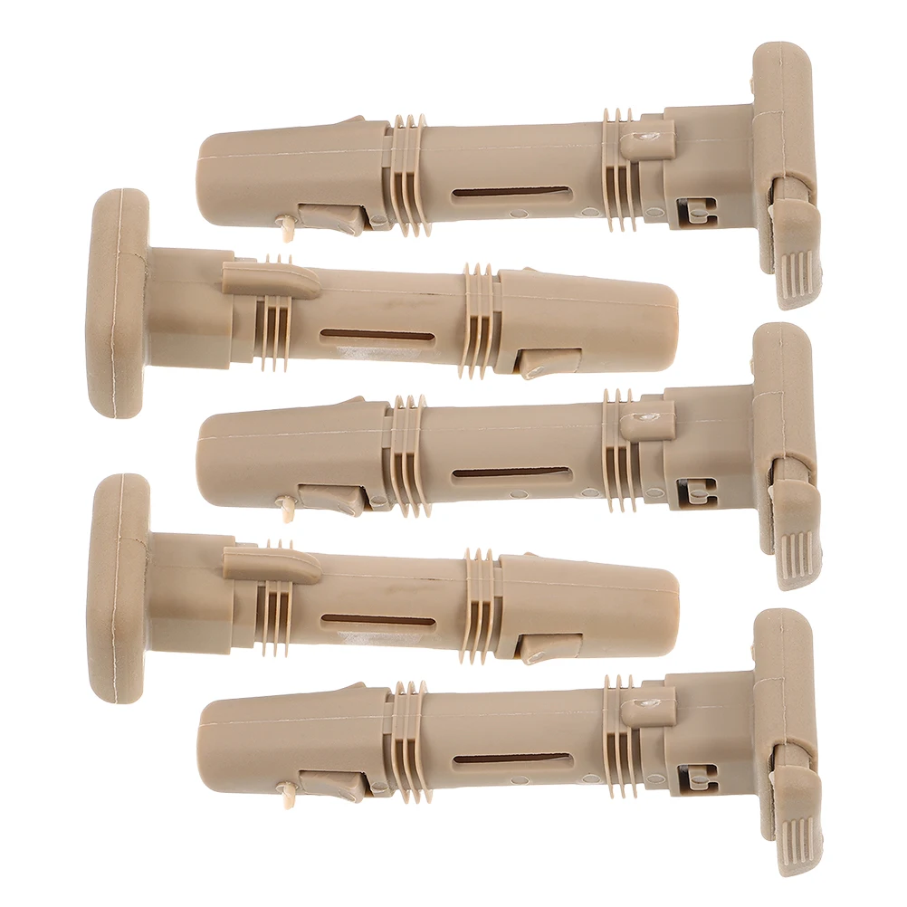 5 Pcs Car Headrest Accessories Guide Insert for Headrests Front Seat Post Plastic