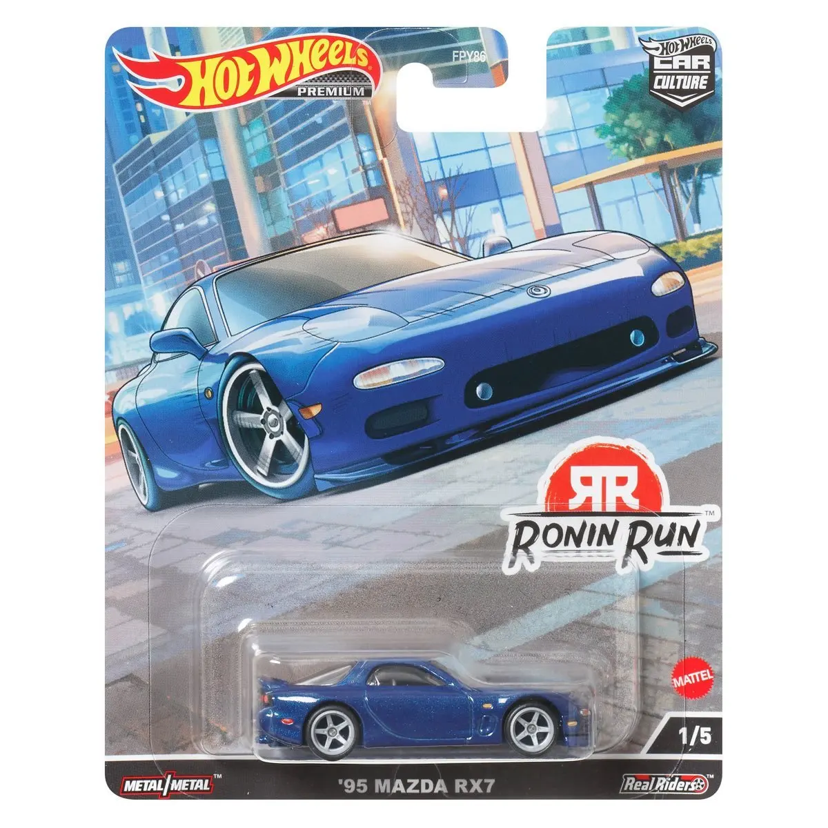 Original Hot Wheels Car Culture Series Fpy86 Sport Car Collection Models Alloy Ronin Run Series Mazda Rx7 Nissan 300 Car Gift