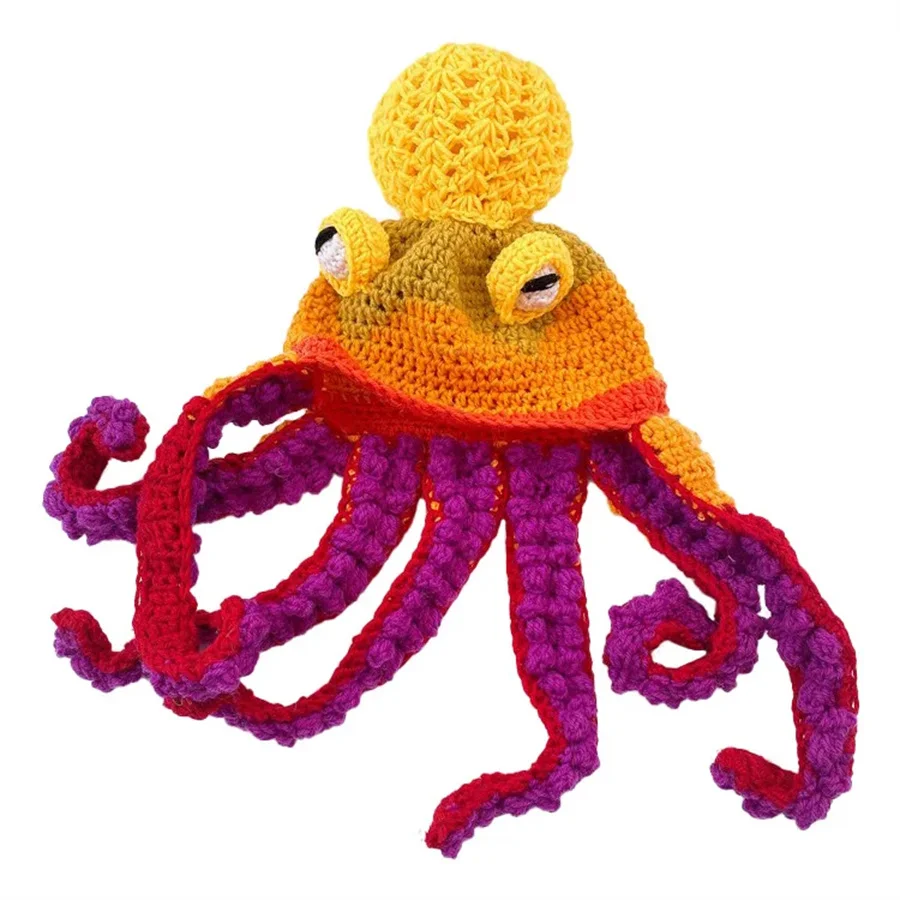 Hat Unisex Cthulhu Style Adult Party Funny Octopus Headgear Creative Holiday Gift Tricky Woolen Hat