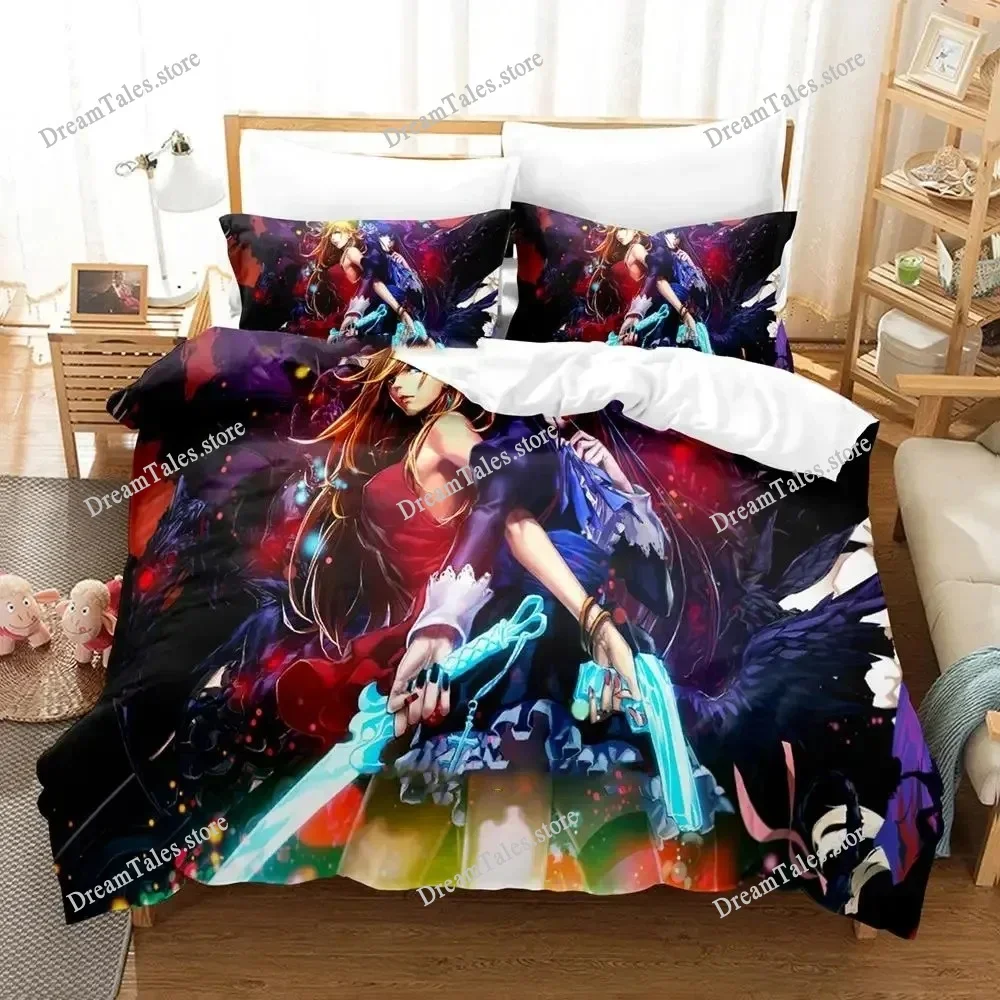 

Anime Panty Stocking Garterbelt Bedding Set Boys Girls Twin Queen Size Duvet Cover Pillowcase Bed Kids Adult Home Textileextile7