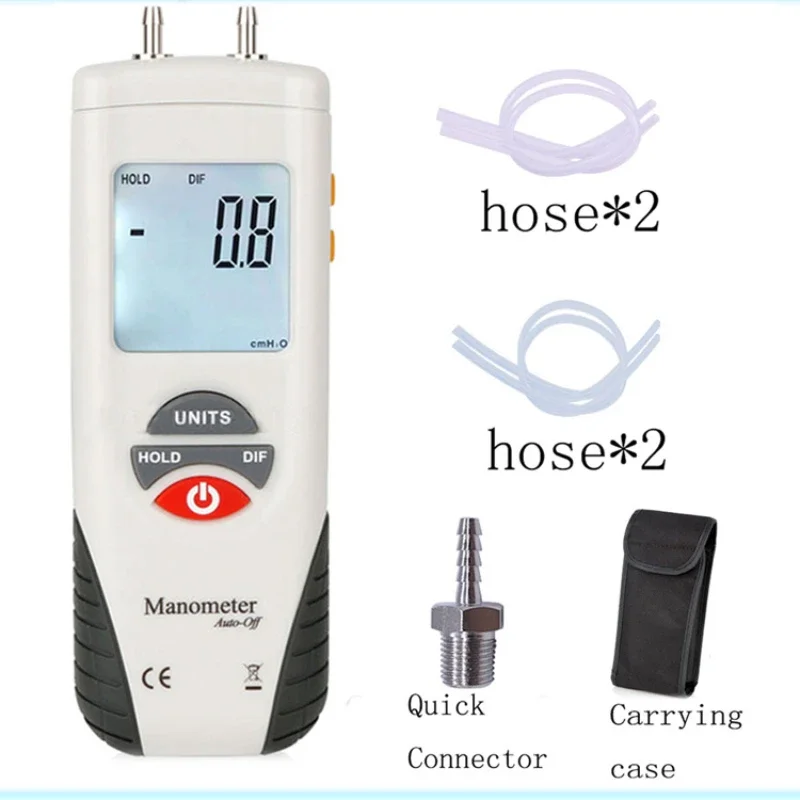 

2023 Hti 400bar Differential Pressure Digital Handheld Manometer Meter Pressure For Gas Pressure Ht-1891