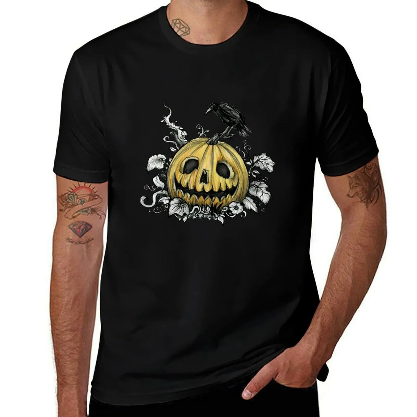 Jack-O-Lantern Halloween T-Shirt Essential Solid Color T-Shirt