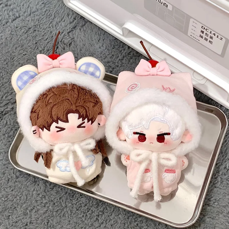 Vestiti per bambole da 10 cm Adorabile gilet e gonna in cotone con stelle marine, simpatico costume da compagno di giochi, accessori giocattolo intercambiabili per bambole