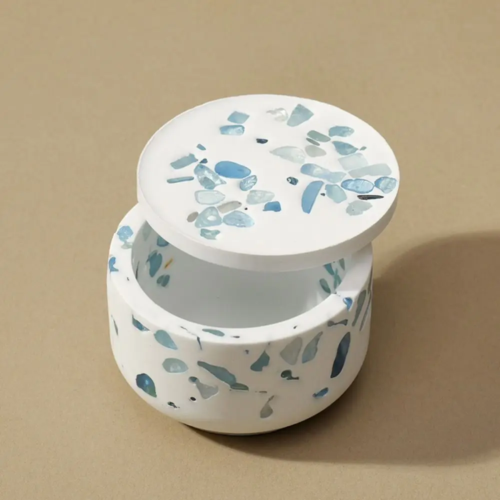 Creative Natural Crystal DIY with Lid Jewelry Storage Container Elegant Decorative Gypsum Degaussing Bowl Home Decoration