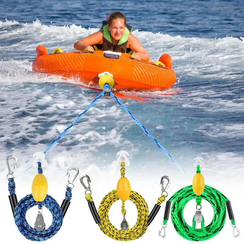 

Water Ski Tow Harness Boat Tow Rope Control Ski Harness High Strength 4 Riders Tow Rope Pulling Towing Tube For Water Sports