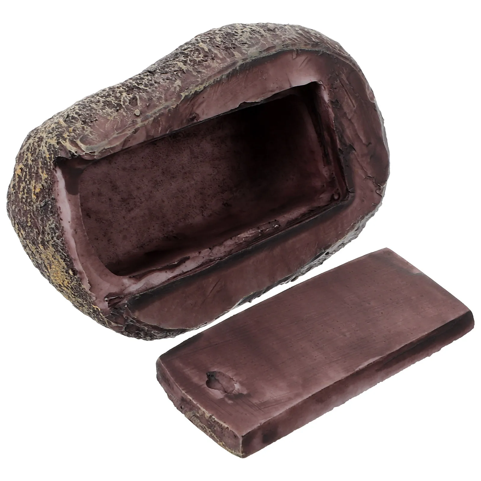 BeautifulSic Stone Key Box Outdoor Hidden Key Holder Decorative Secret Storage Hider for Fence Wall