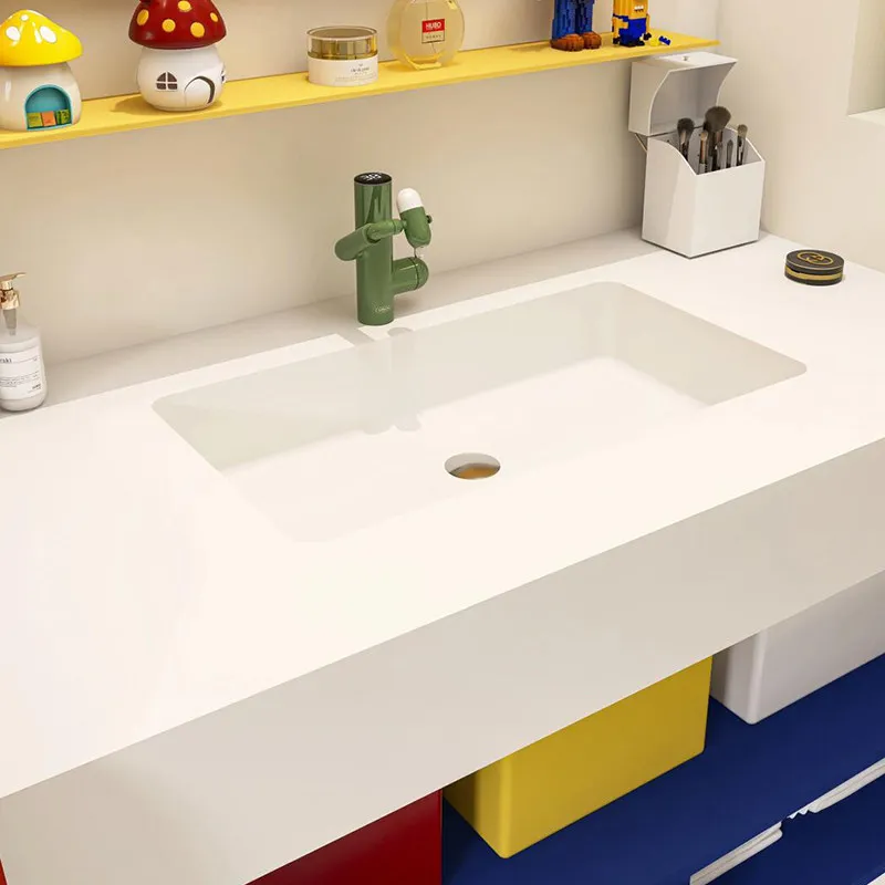 

Combination modern minimalist dopamine washstand wash basin cabinet oak