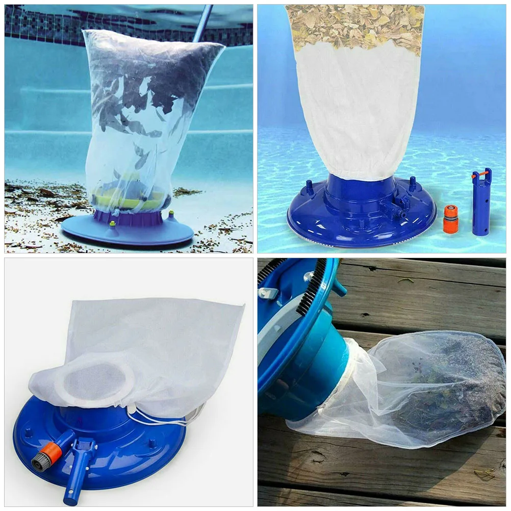 

2pcs Fine Mesh Leaf Vacuum Cleaner Bag For Swimming Pool Pond Cleaning Supply Nylon Mesh Filter Bag Pool Scoop Net