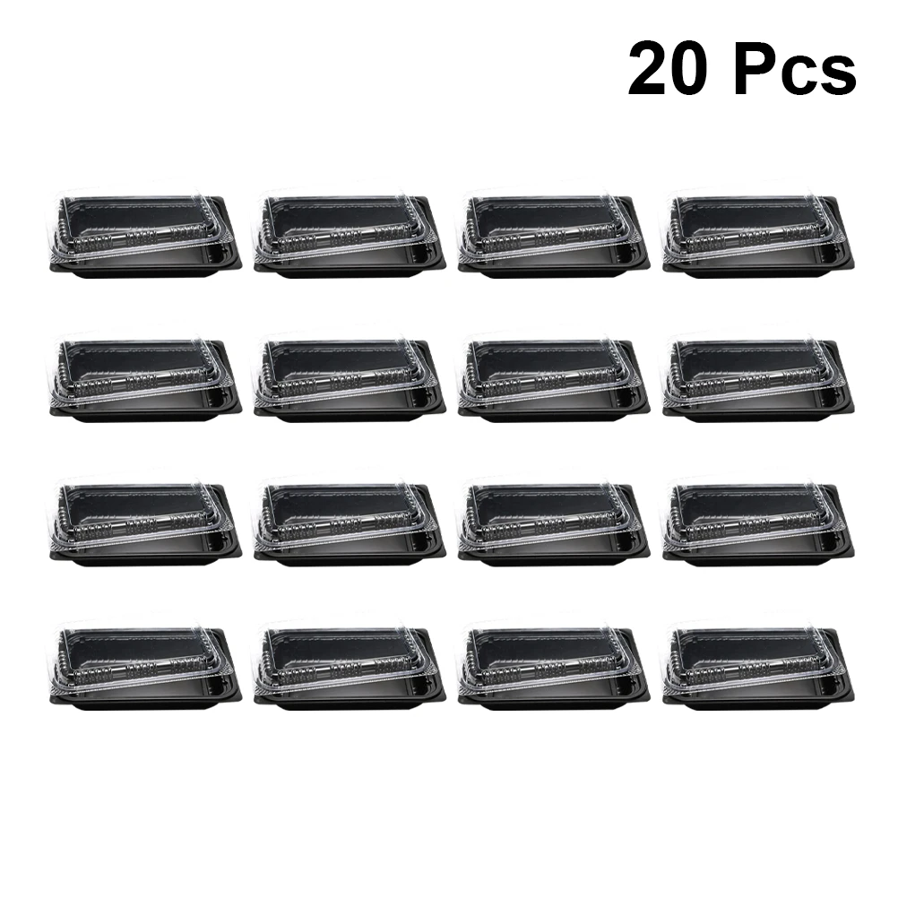 

20 PCS Disposable Lunch Box Environmentally Safe Container Carry Out Containers Take Boxes Raindrop PP Material