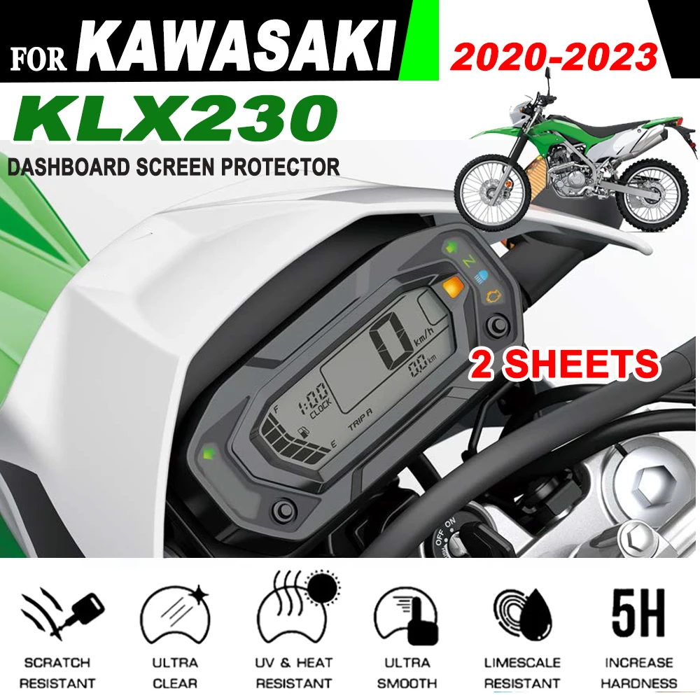 أداة شاشة حماية من الخدوش على شكل عنقود للدراجة النارية لـ Kawasaki KLX230 KLX 230 2020 2021 2022 2023 ملحقات