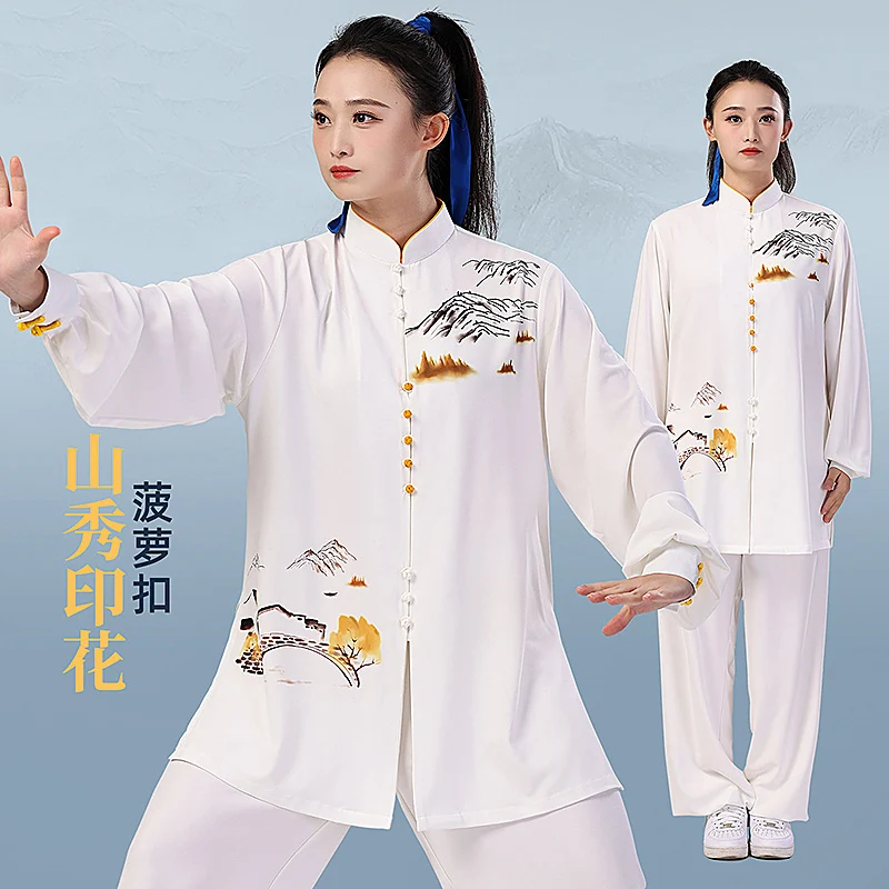 Women's Unisex Tai Chi Suit Printed New Arrival Premium Martial Arts Competition Performance Wear Baduanjin Training for Adults