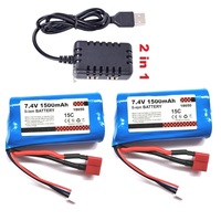 original 15C 2S 7.4V 1500mAh Li-ion battery/USB For SCY-16201PRO SCY-16101PRO SCY-16102PRO SCY-16103PRO SCY-16106 R/C cars truck