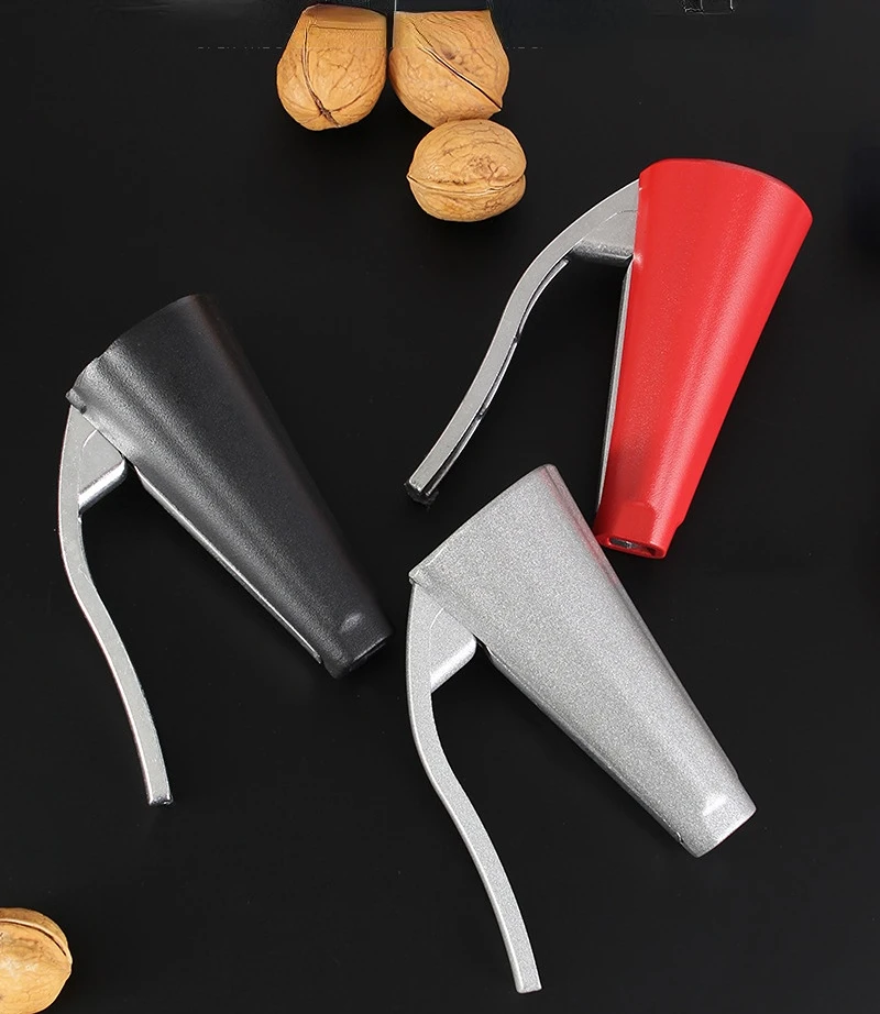 Hazelnut Walnut Pliers Sheller Opener Cutter Plier Nut Cracker Zinc Alloy Funnel Shape Quick Chestnut Gadgets Clip