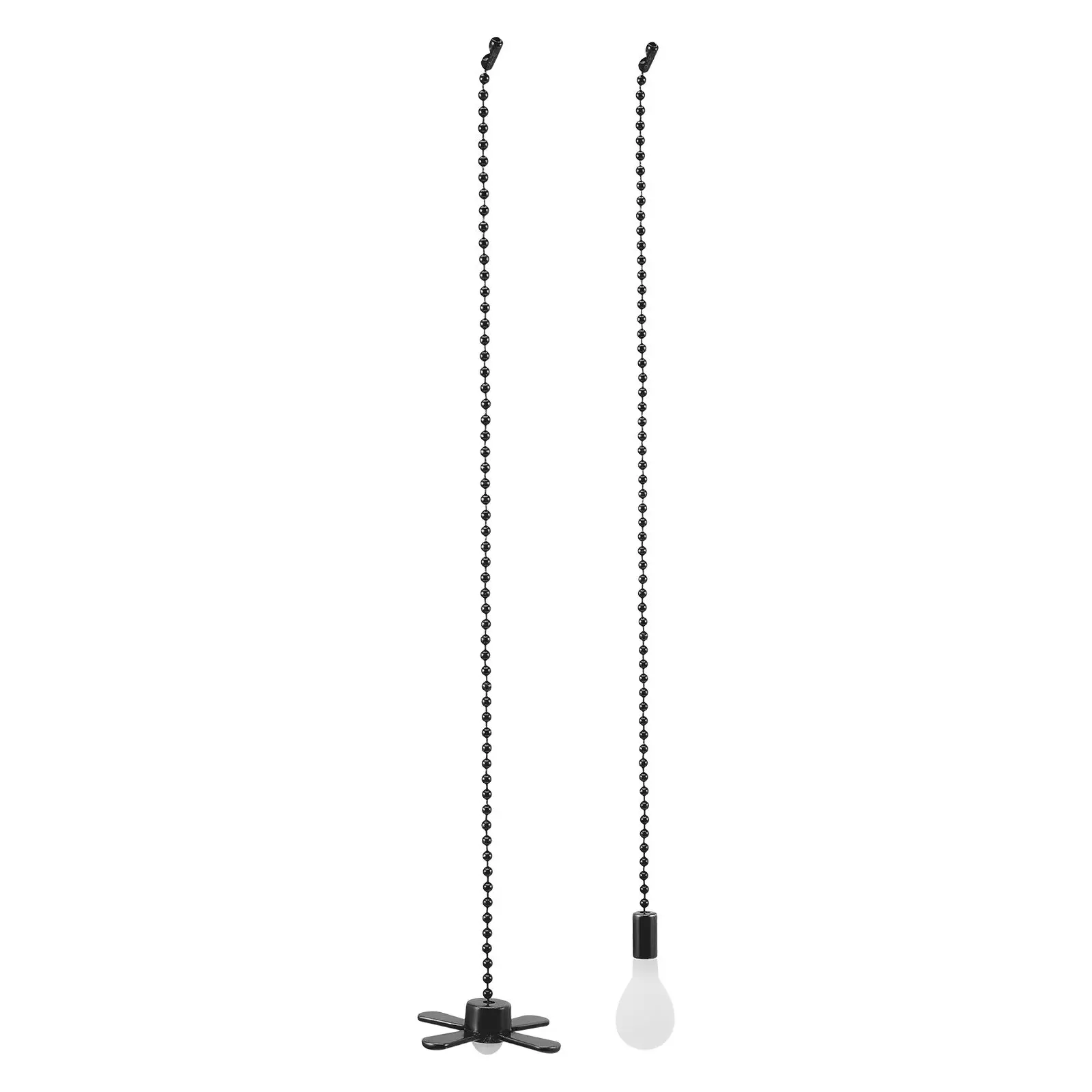 

Metal Pull Chain Extension for Ceiling Fan Light Black Vintage Chains Durable Easy Attach Replace Old Chain Perfect High