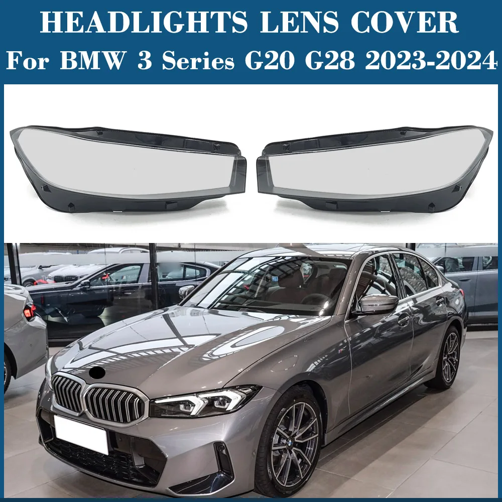

Auto Front Headlight Cover Lens Transparent Headlamps Lampshade Lamp Shell Masks For BMW 3 Series G20 G28 2023 2024