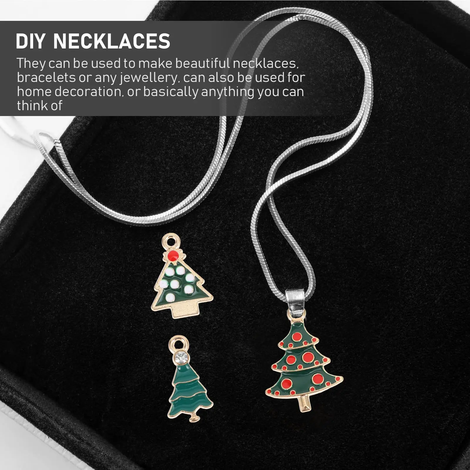 

38Pcs Christmas Ornament Parts Xmas Pendant DIY Jewelry Making Accessories Alloy Charms for Necklace Bracelet Earring Craft