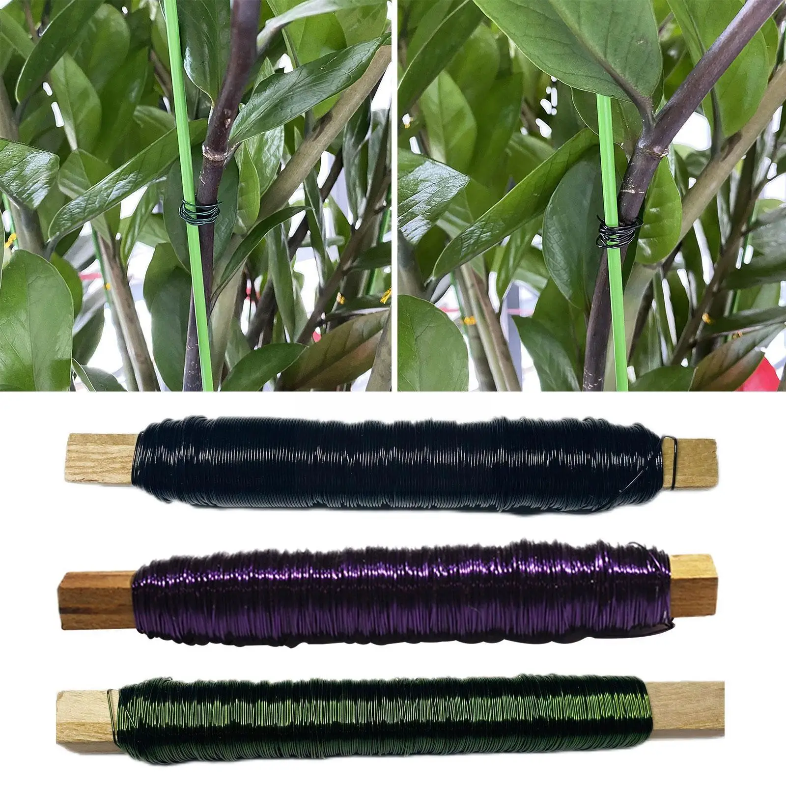 

Binding Wire For Floristry Flower Arranging Length Wire Stem Accessoies For Wedding Home Decoration Gardening Tools Plant C D3G3