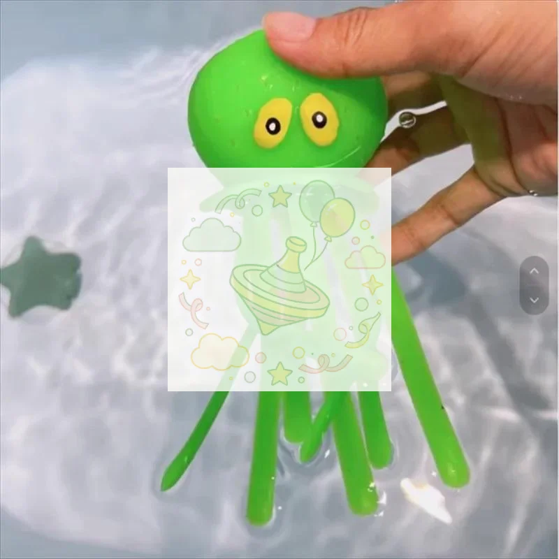 Squeeze Water Octopus Stress Relief Toy Children Bathing Playing With Water Shower Decoration Summer Swimming Gifts For Childre