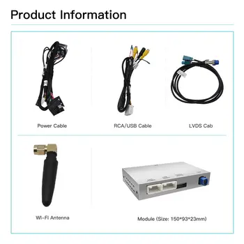 2025新款適用於賓士C117 W176 W204 W204 CLS GLK等級NTG 4.5 4.7 Android Auto Mirror Link的無線CarPlay Android Auto 8 最佳銷售 賓士GLK螢幕 - №6