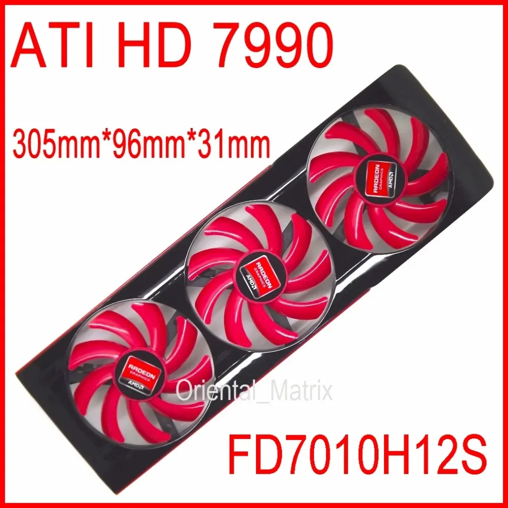 

NTK FD7010H12S DC 12 В 0,35 А для видеокарты AMD ATI HD7990 Вентилятор VGA HD7990 Вентилятор видеокарты 4-проводной охлаждающий вентилятор