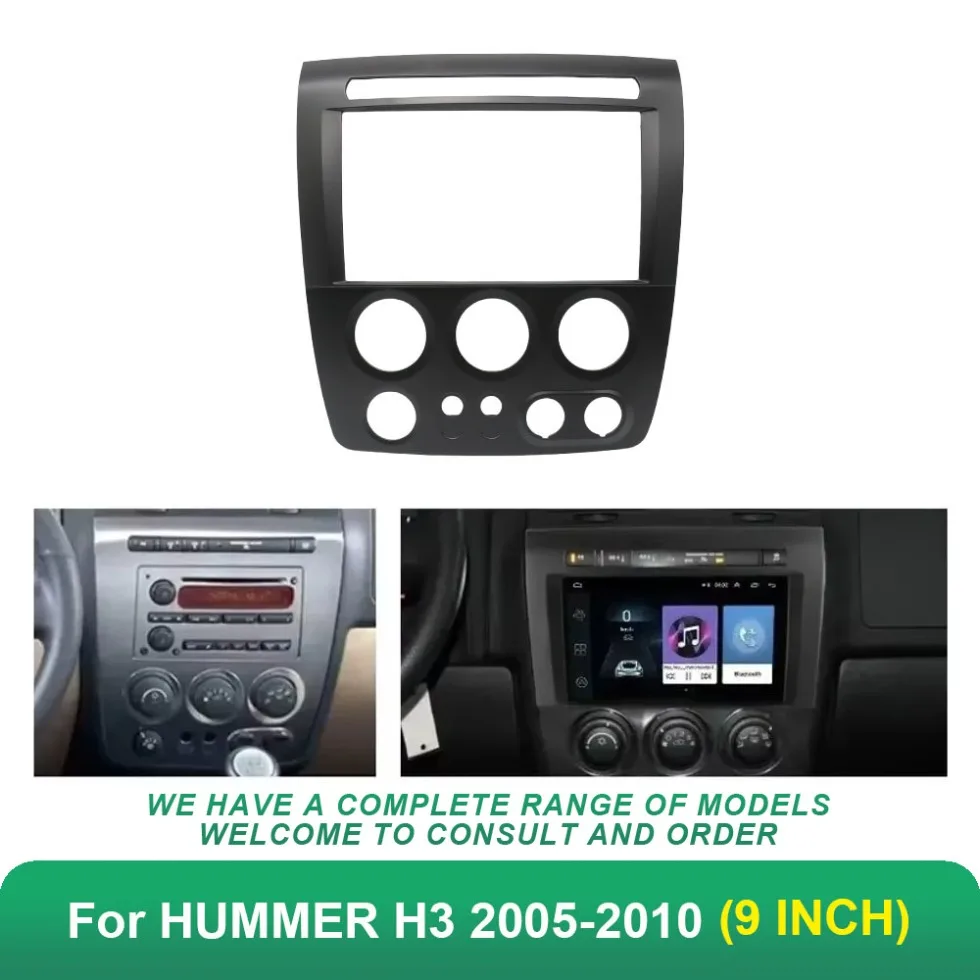 

Car audio fascia frame Refitting CD DVD Radio for 2005-2010 HUMMER H3 (LHD) 2DIN Stereo Dash Face Plate Panel Mount Kit