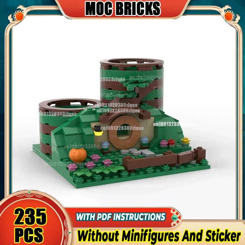 Moc Building Block Movie Scene Pencil Holder Model Castle Bricks Street View Toys