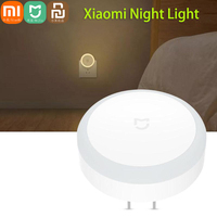 Xiaomi Bedside Night Light Mini Light Sensor Control US Plug Nightlight Lamp For Mijia Corridor Room Bedroom WC Ligh