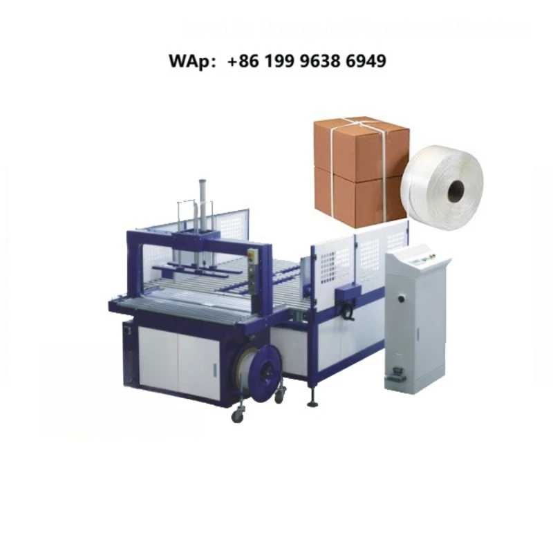 Electric Automatic pp Belt Carton Tying Strapping Machine for Beverage Printing Bundle Packing Machines in Line