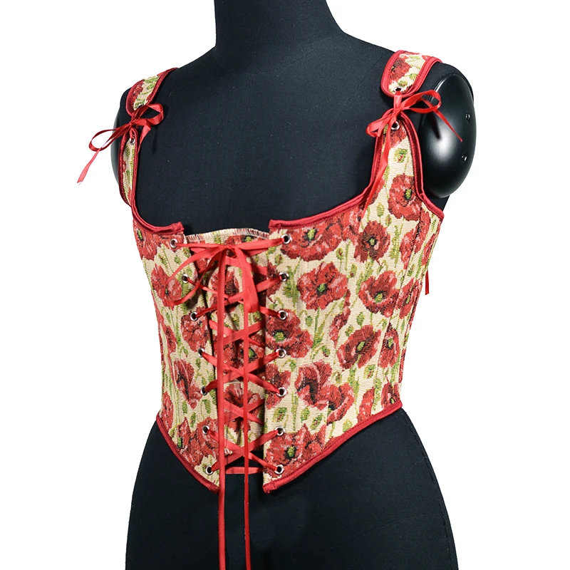 Square Neck Strap Summer Crop Top Floral Embroidery Corset Women Casual Basic Vest Cami Sexy Backless Tank Top