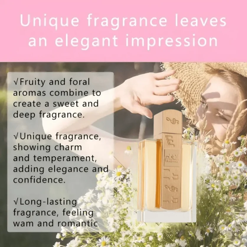 angham Eau de Parfum: Elegant Gold-Trimmed Bottle, Refined Scent for Unisex