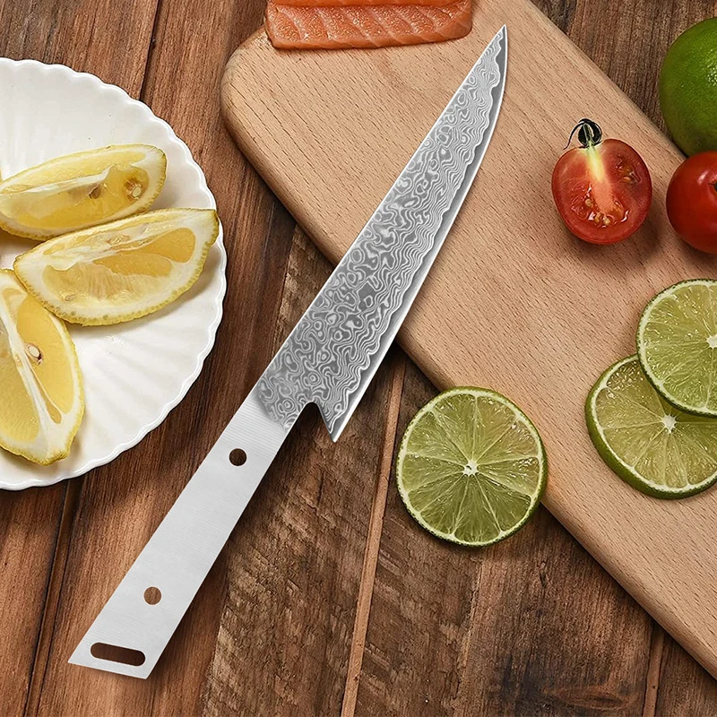 Japanese Hand Forged Chef Knives Blank Blade DIY Damascus Steel VG10 Kitchen Knife Blade DIY Making Handmade Knife view 2