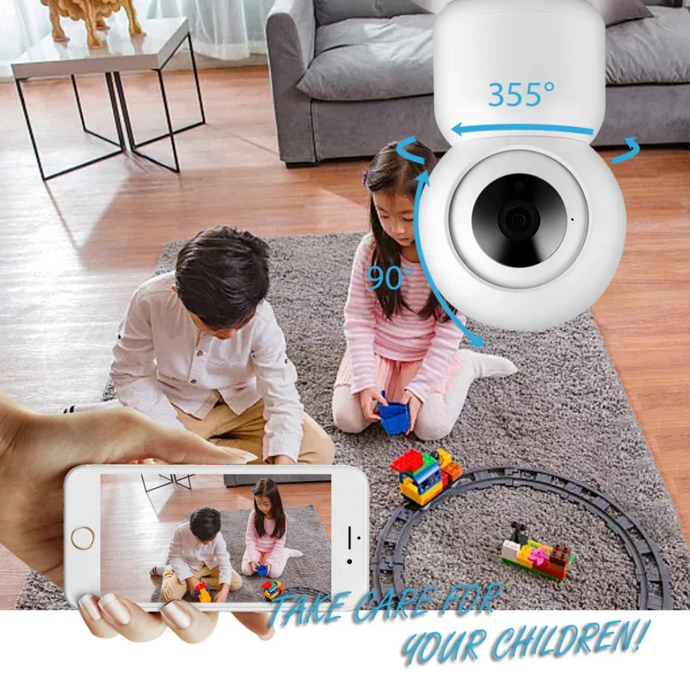 2MP 2.4G WiFi single lens baby monitor Home Security camera PTZ automatically tracks CCTV video surveillance